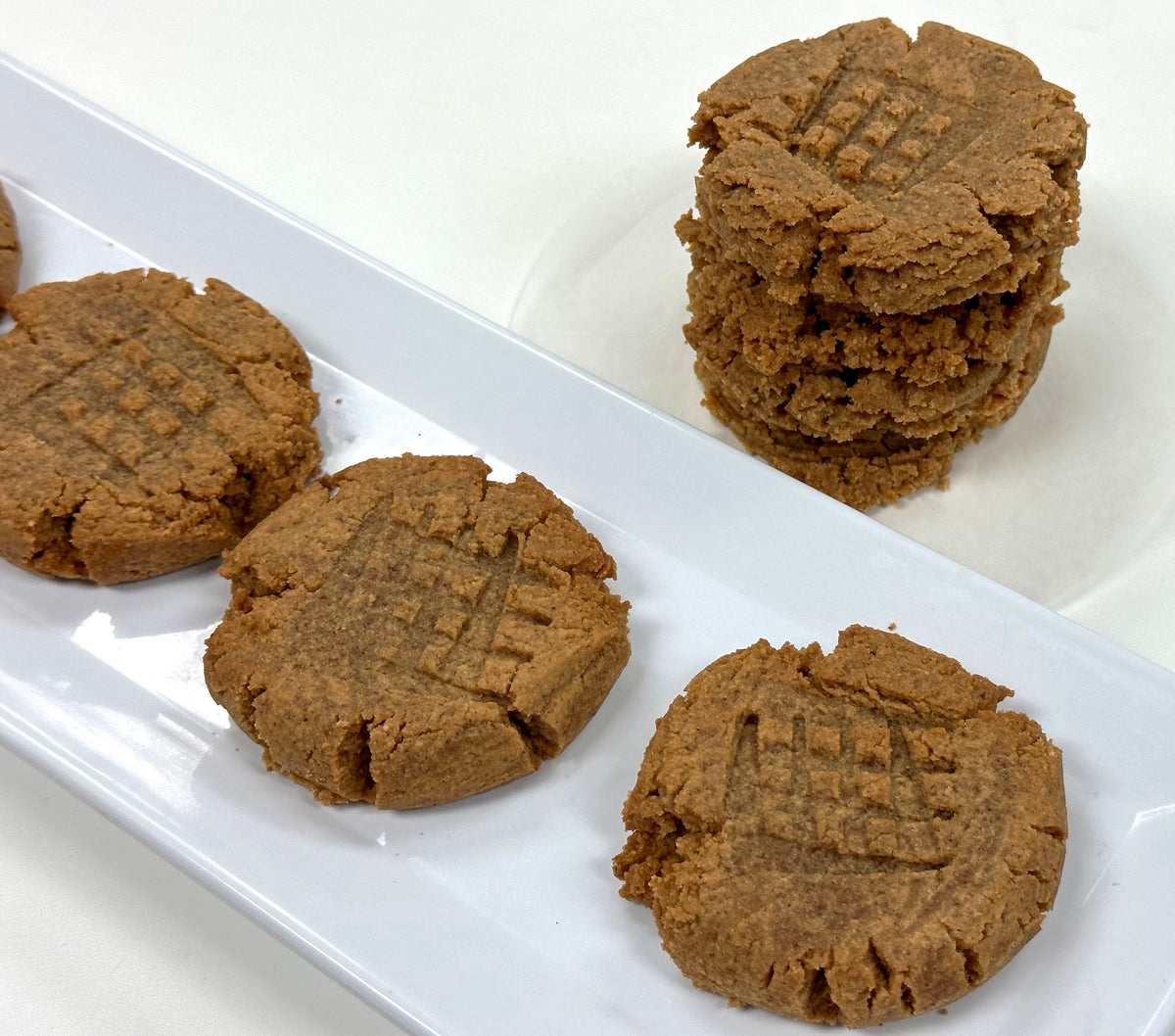 Keto Peanut Butter Cookies - Bakery Style • Low Carb with Jennifer