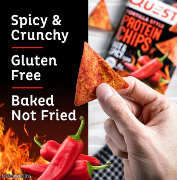 Hot & Spicy Tortilla Style Protein Chips – Quest Nutrition