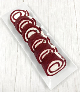 Keto Red Velvet Swiss Roll - Gluten Free, Sugar Free, Low Carb & Keto Approved