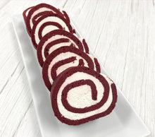 Load image into Gallery viewer, Keto Red Velvet Swiss Roll - Gluten Free, Sugar Free, Low Carb &amp; Keto Approved
