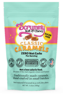 Scrummy Sweets, Classic Caramels - Sugar Free, Gluten Free, Low Carb, Keto Approved