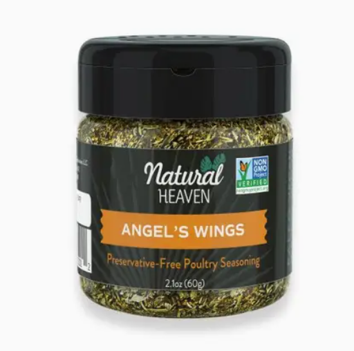 Natural Heaven - Angel's Wing - Seasoning, 3.5 oz - Gluten Free, Plant Based, Low Carb, Paleo & Keto Approved