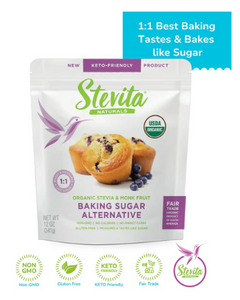 Stevita Naturals - ORGANIC MONK FRUIT BAKE-IT-BETTER BLEND POUCH