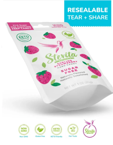 Stevita Naturals - Strawberry Flavor Sugar-Free Hard Candy: A Guilt-Free Indulgence