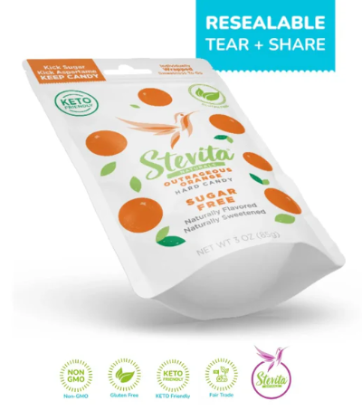 Stevita Naturals - Orange Flavor Sugar-Free Hard Candy: A Guilt-Free Indulgence