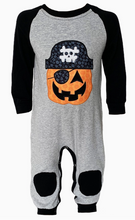 Load image into Gallery viewer, AnnLoren Halloween Pirate Jack O Lantern Long Sleeve Baby Toddler Boys Romper
