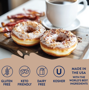 Skinny Mixes - Maple Bacon Donut Syrup - 0 Calories, 0 Sugar, 0 Carbs & Keto Approved