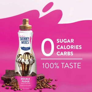 Skinny Mixes - Double Fudge Sauce - 0 Calories, 0 Sugar, 0 Carbs & Keto Approved