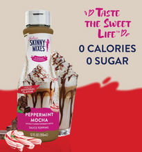 Load image into Gallery viewer, Skinny Mixes - Peppermint Mocha Sauce - 0 Calories, 0 Sugar, 0 Carbs &amp; Keto Approved
