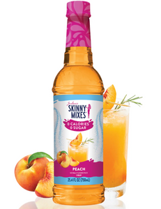 Skinny Mixes - Peach - Sugar Free Peach Syrup - 0 Calories, 0 Sugar, 0 Carbs & Keto Approved