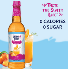 Load image into Gallery viewer, Skinny Mixes - Peach - Sugar Free Peach Syrup - 0 Calories, 0 Sugar, 0 Carbs &amp; Keto Approved
