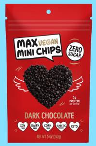 Max Mallow - Zero Sugar Vegan Dark Chocolate Chips - Sugar Free. VEGAN, DAIRY FREE Chocolate Chips