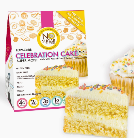 No Sugar Aloud Celebration Cake Mix